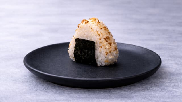 Chicken tamago onigiri