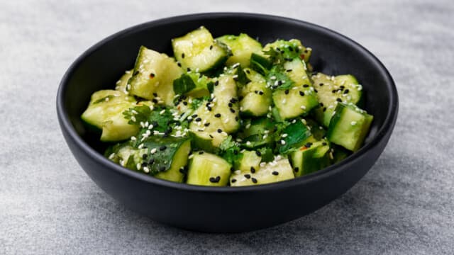 Smashed cucumbers